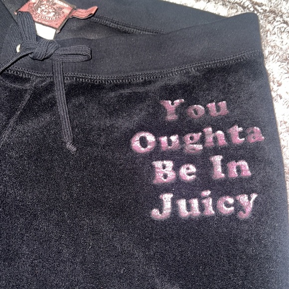 AUTHENTIC vintage juicy couture Terrycloth wide leg pants and zipper hoodie set - Picture 9 of 12